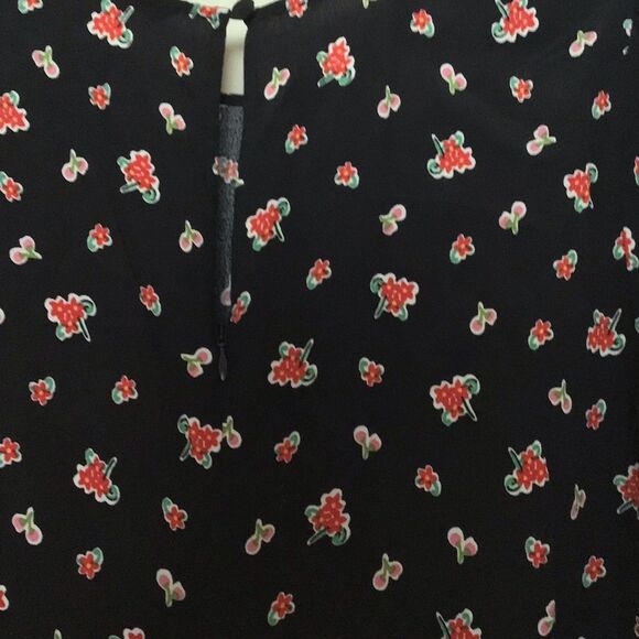 NWT BODEN Long Sleeve Flippy Mini Dress Black Floral Print - Picture 4 of 8